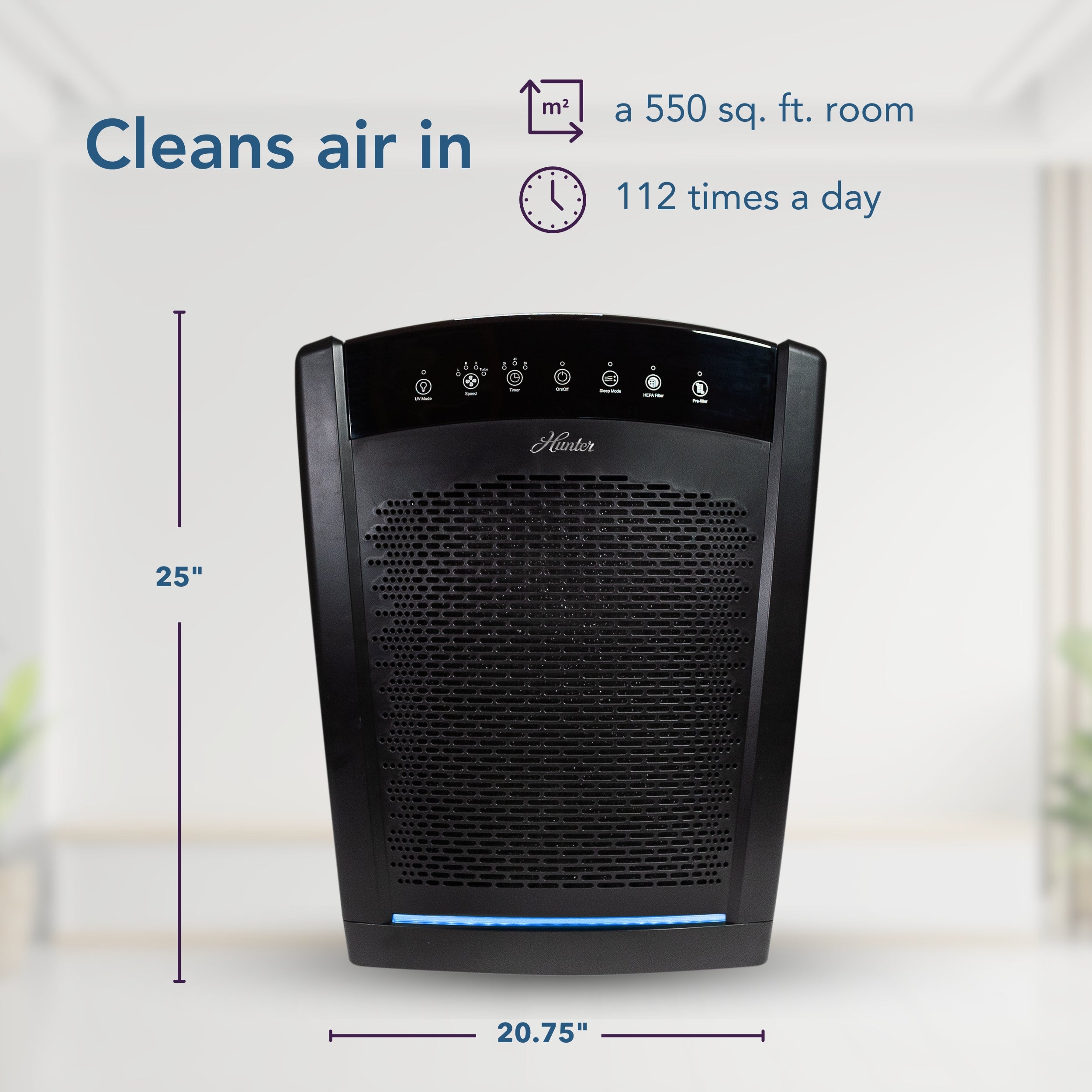 HP850UV Large UVC Multi-Room Console Air Purifier