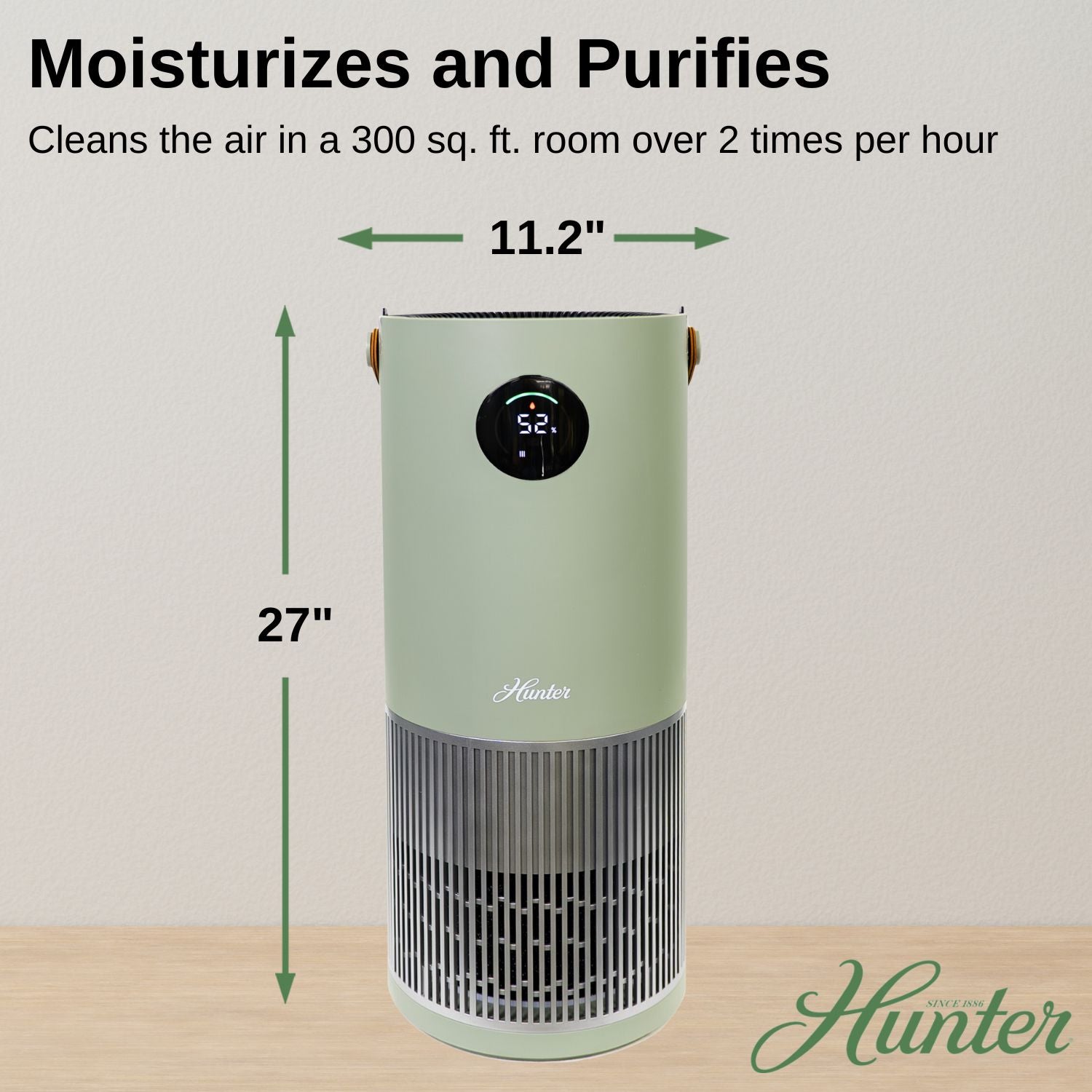 Hunter HPH625 2-in-1 True HEPA Air Purifier & Humidifier